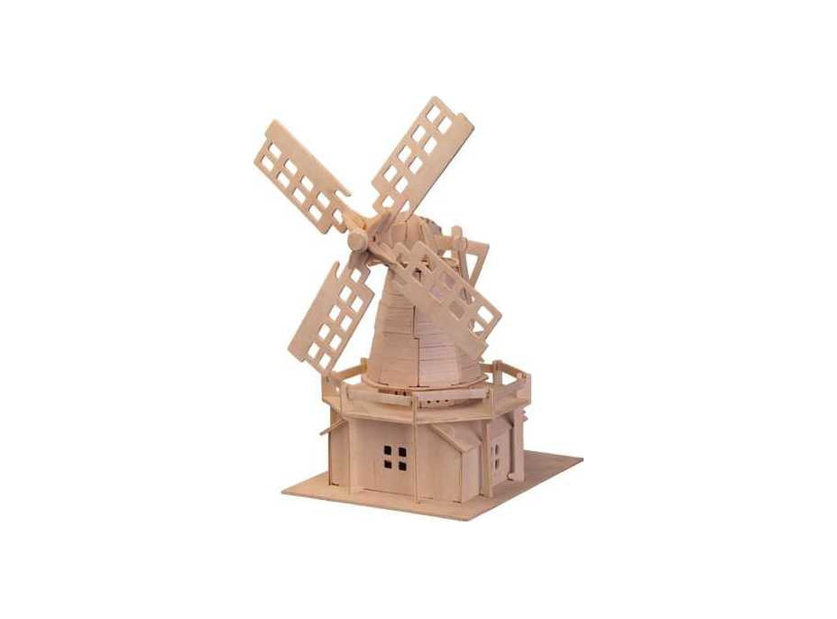 Woodcraft Drevené 3D puzzle veterný mlyn