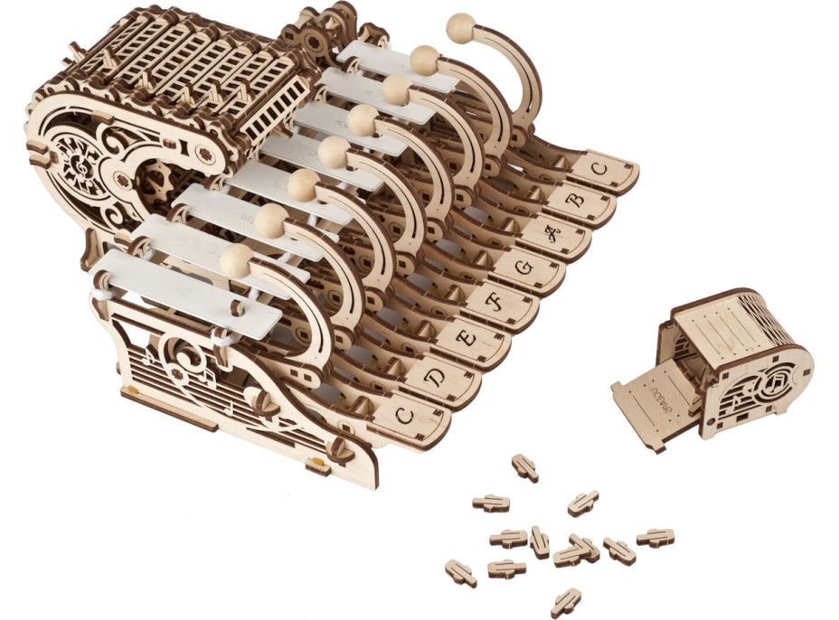 Ugears 3D drevené mechanické puzzle Programovateľná celesta