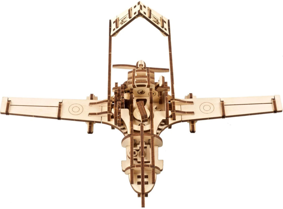 Ugears 3D drevené mechanické puzzle Bojový dron Bayraktar TB2