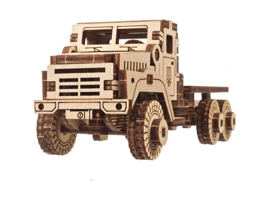 Ugears 3D drevené mechanické puzzle Vojenské nákladné auto