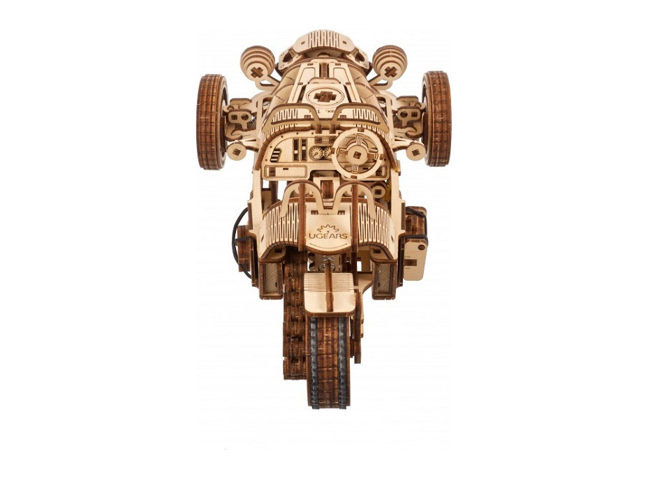 Ugears 3D drevené mechanické puzzle Trojkolka UGR-S