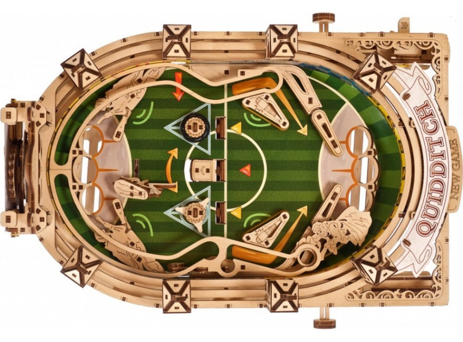 Ugears 3D drevené mechanické puzzle Harry Potter - Quidditch Pinball