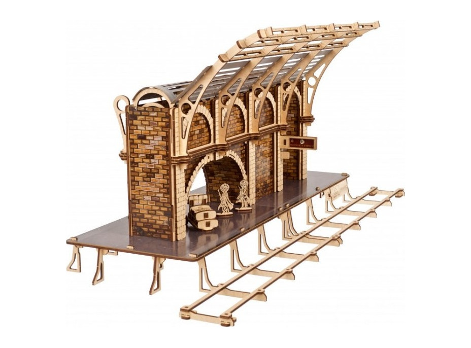 Ugears 3D drevené mechanické puzzle Harry Potter - vlakové nástupište