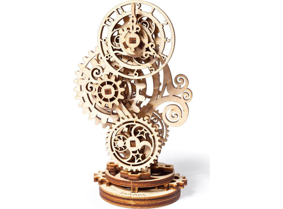 Ugears 3D drevené mechanické puzzle Steampunkové hodiny