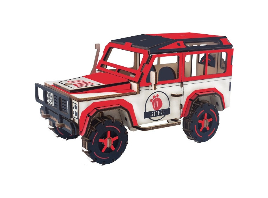 Woodcraft Drevené 3D puzzle SUV