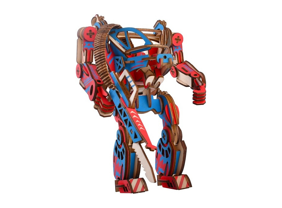 Woodcraft Drevené 3D puzzle Powersuit farebný