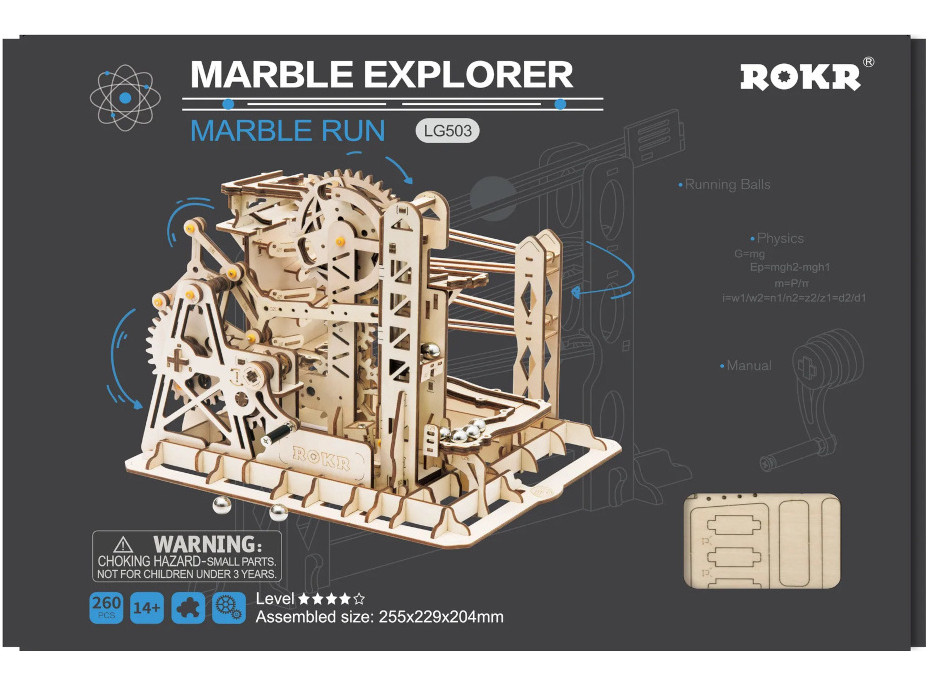 RoboTime 3D skladačka guličkovej dráhy Kaskáda