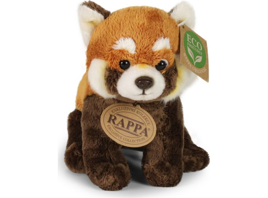 Rappa Plyšová panda červená 18 cm ECO-FRIENDLY