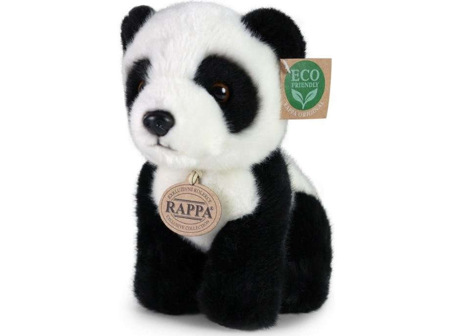 Rappa Plyšová panda sediaca 18 cm ECO-FRIENDLY