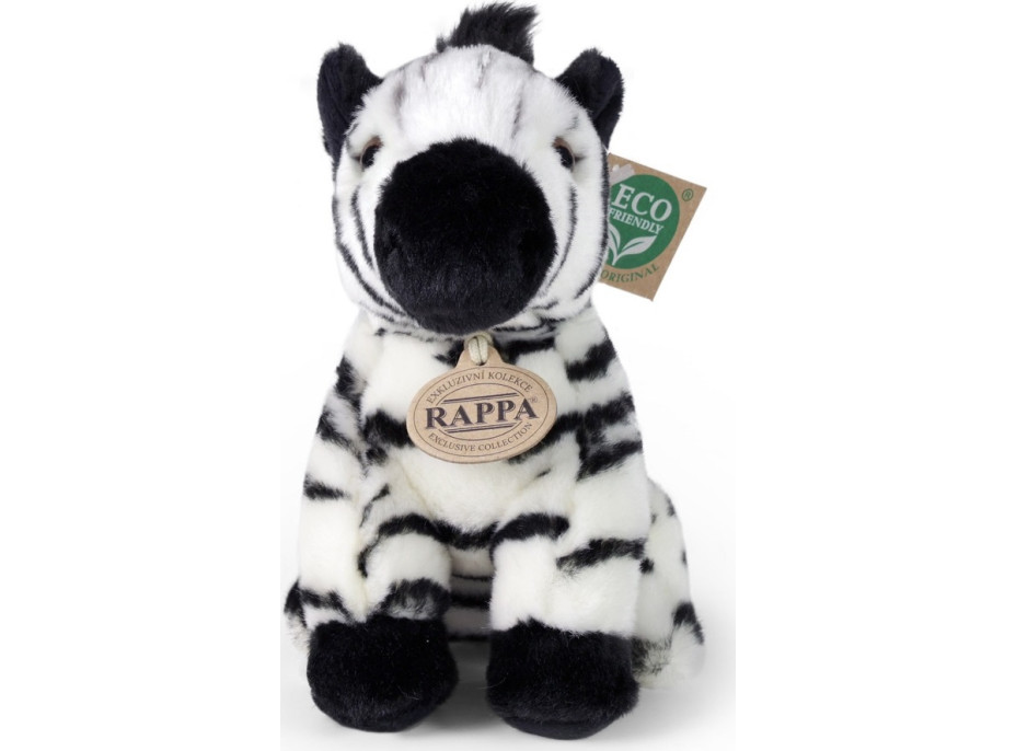 Rappa Pyšová zebra sediaca 18 cm ECO-FRIENDLY