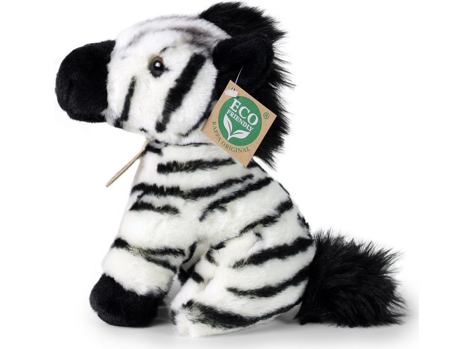 Rappa Pyšová zebra sediaca 18 cm ECO-FRIENDLY