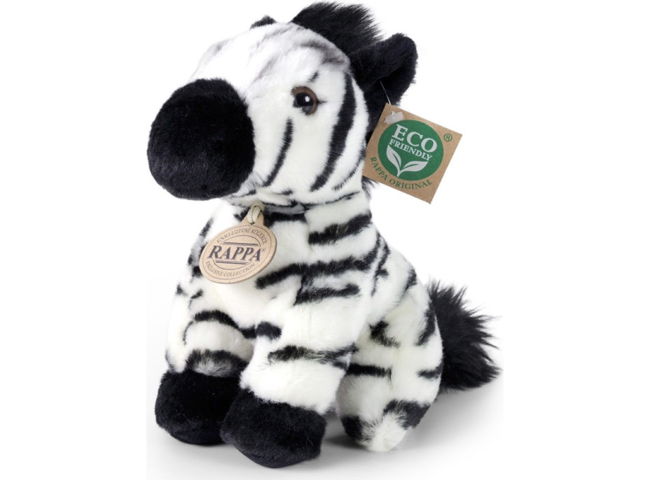 Rappa Pyšová zebra sediaca 18 cm ECO-FRIENDLY