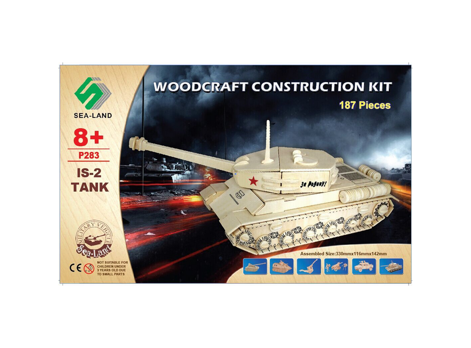 Woodcraft Drevené 3D puzzle tank IS 2