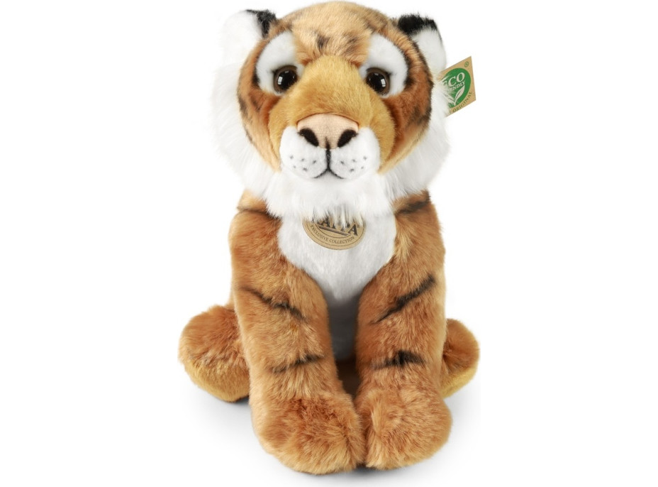 Rappa Plyšový tiger sediaci 30 cm ECO-FRIENDLY