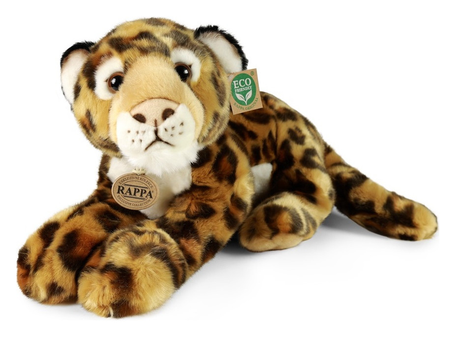 Rappa Plyšový leopard ležiaci 40 cm ECO-FRIENDLY