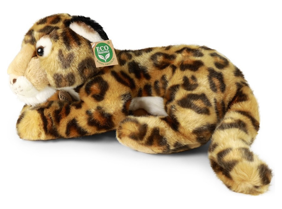 Rappa Plyšový leopard ležiaci 40 cm ECO-FRIENDLY