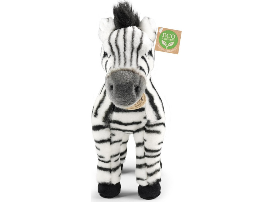 Rappa Plyšová zebra stojaca 30 cm ECO-FRIENDLY