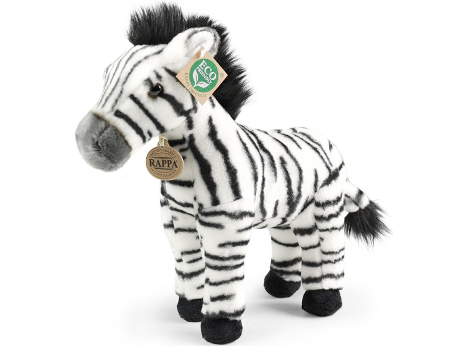 Rappa Plyšová zebra stojaca 30 cm ECO-FRIENDLY