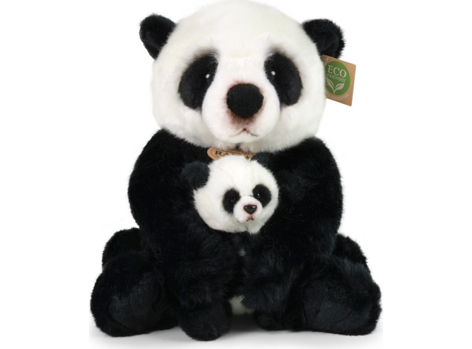 Rappa Plyšová panda s mláďaťom 27 cm ECO-FRIENDLY