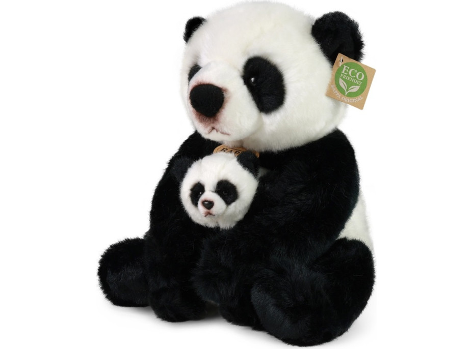 Rappa Plyšová panda s mláďaťom 27 cm ECO-FRIENDLY