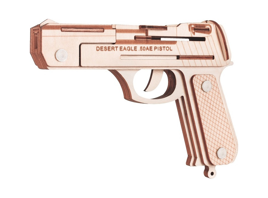 Woodcraft Drevené 3D puzzle Pištole Desert Eagle