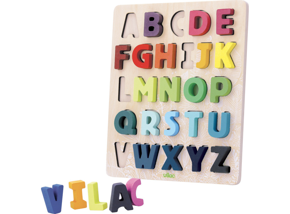 Vilac Vkladacie puzzle abeceda