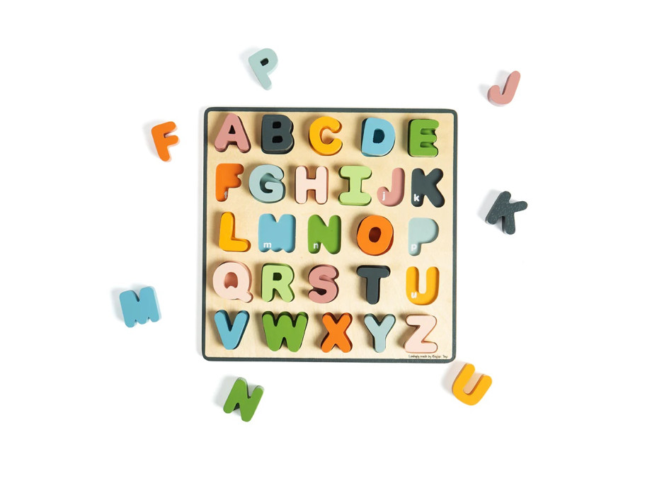 Bigjigs Toys Drevené puzzle veľké písmená - ABC