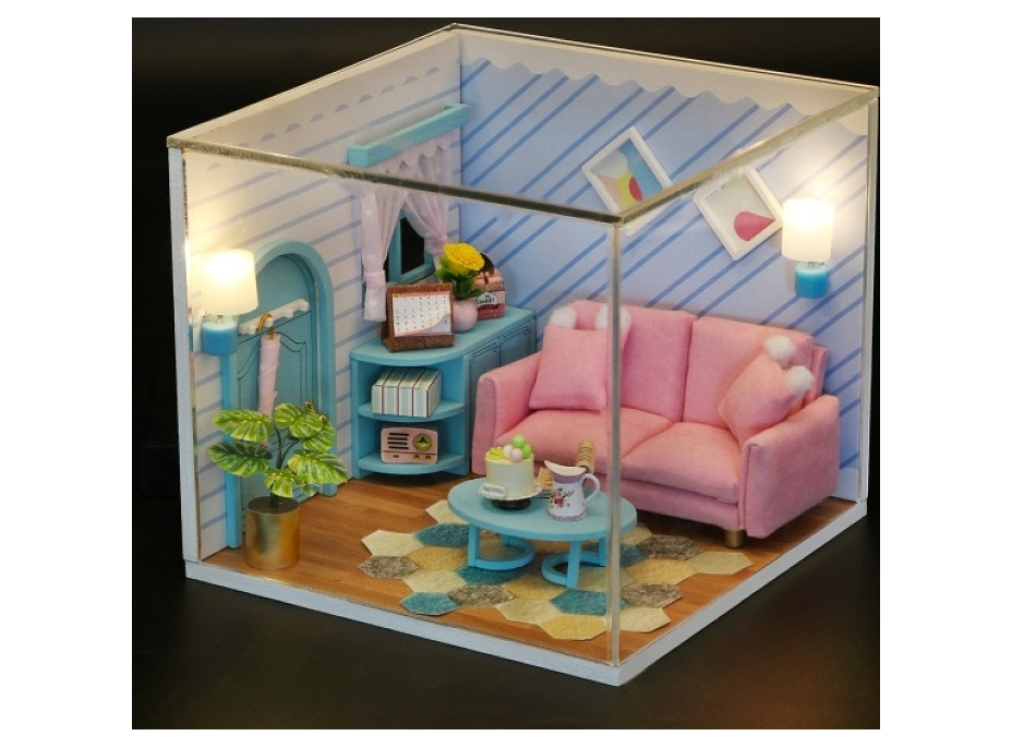 2Kids Toys miniatúra domčeka Slnečná obývacia izba
