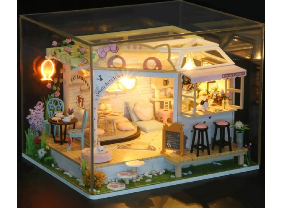 2Kids Toys miniatúra domčeka Mačacia kaviareň so záhradkou