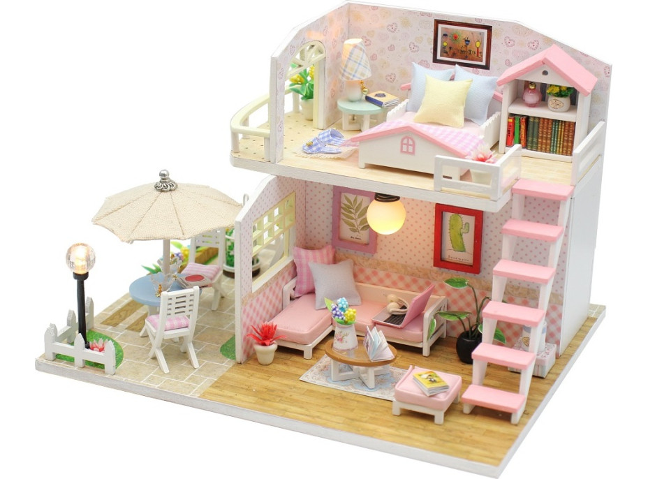 2Kids Toys miniatúra domčeka Ružový dom