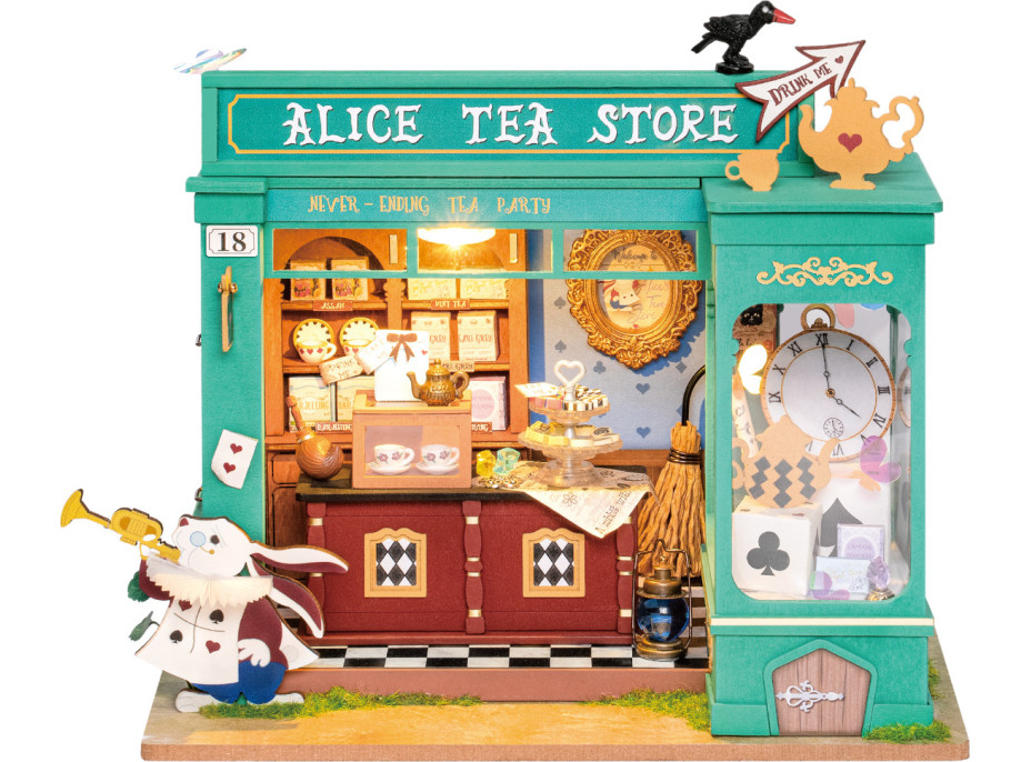 RoboTime miniatúra domčeka Obchod s čajom