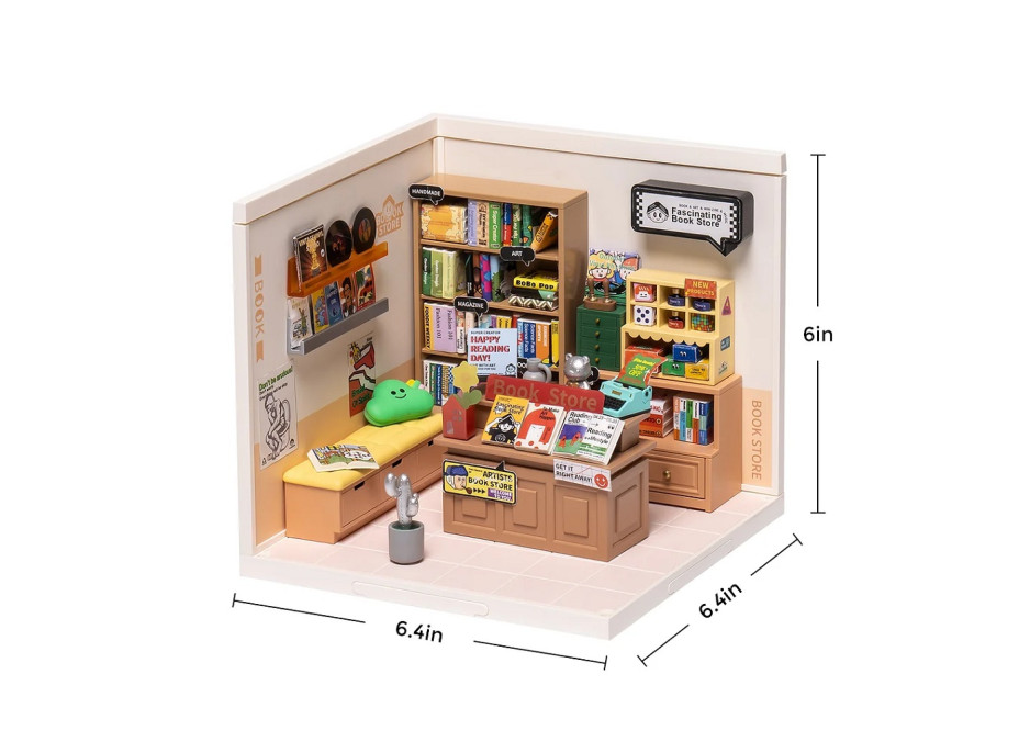 RoboTime miniatúra domčeka Fascinujúce kníhkupectvo