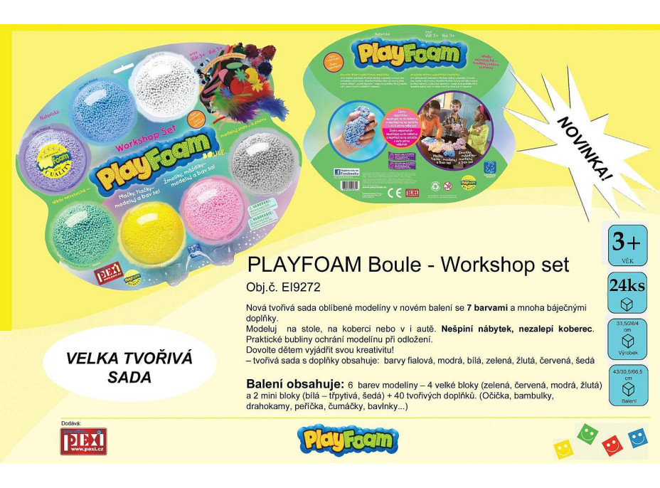 Pexi PlayFoam® Boule veľká kreatívna sada modelíny
