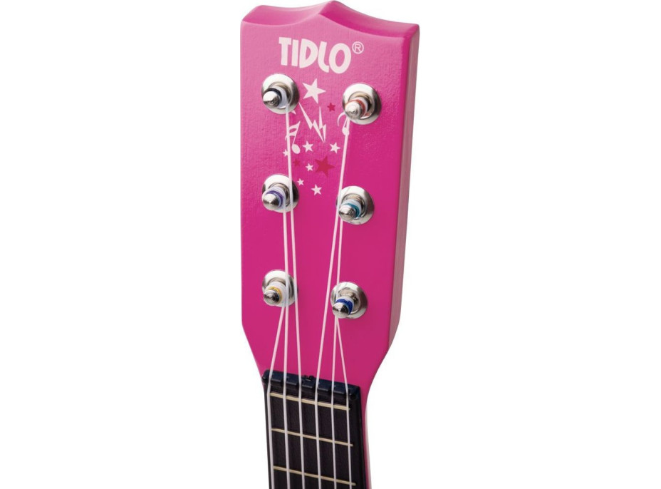 Tidlo Drevená gitara Star ružová