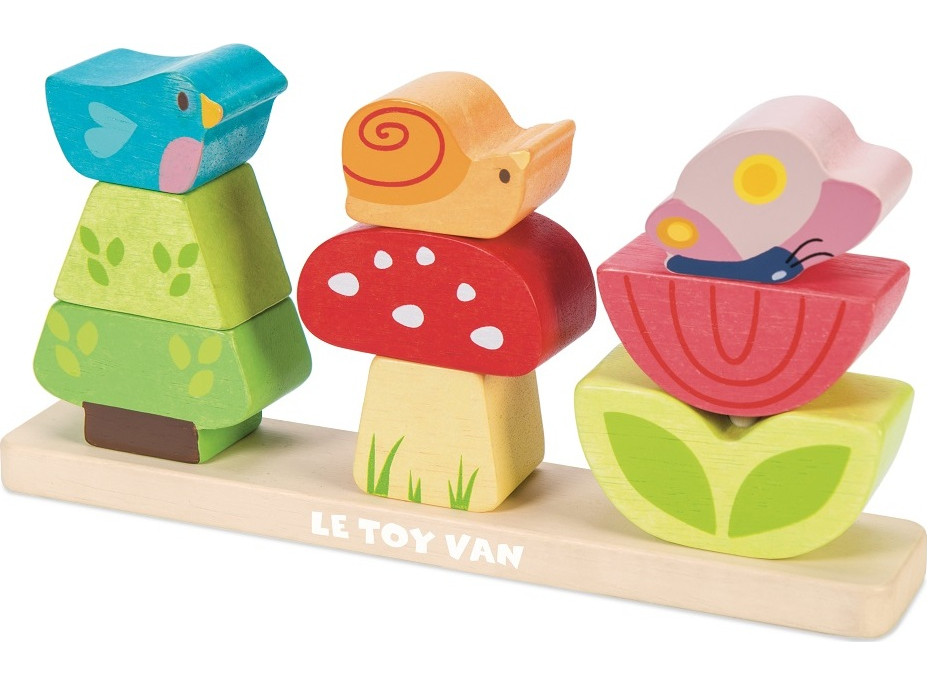 Le Toy Van Petilou skladacie kocky veselá záhradka