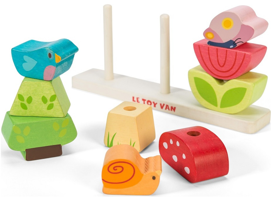 Le Toy Van Petilou skladacie kocky veselá záhradka