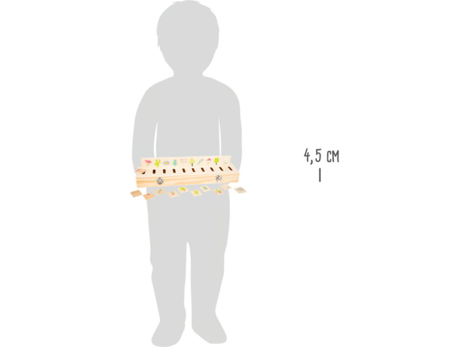 small foot Drevená motorická vkladačka vzdelávacie triedenie