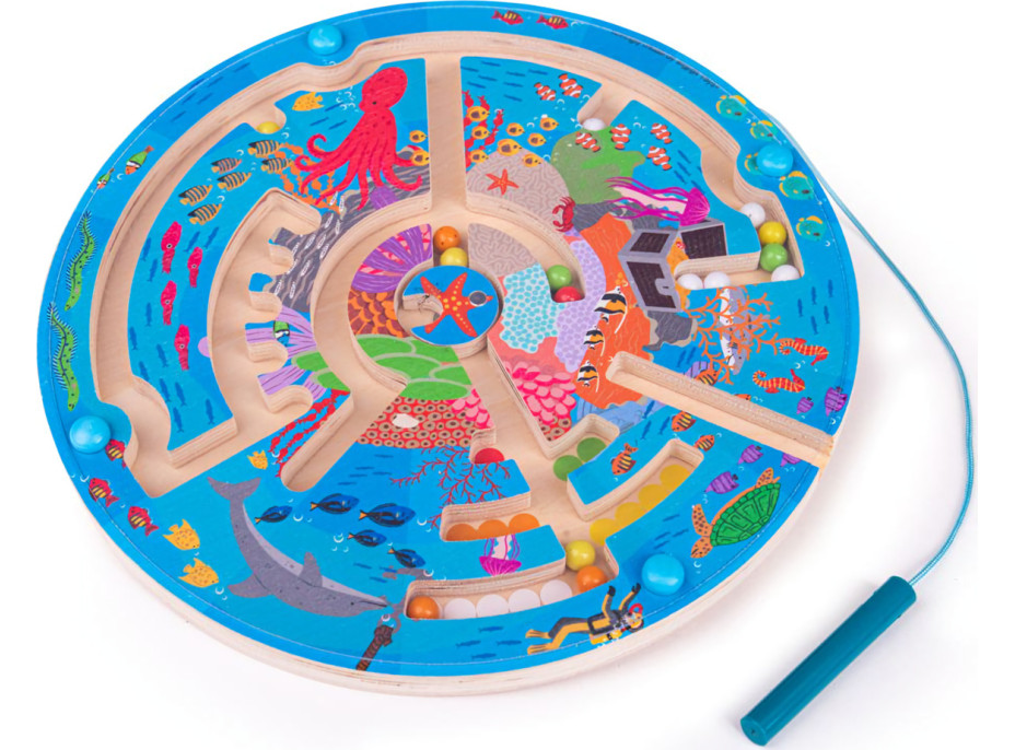 Bigjigs Toys Magnetické bludisko Podmorský život