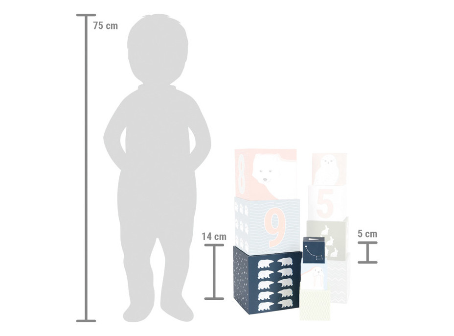 small foot Stohovacie kocky "Arctic