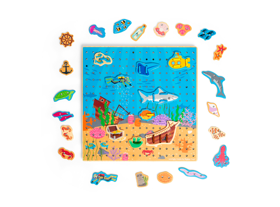 Bigjigs Toys Prevliekacia doska mora