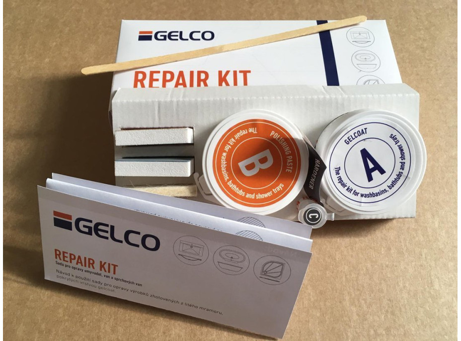 Gelco REPAIR SET opravná sada pre liaty mramor REPAIR SET