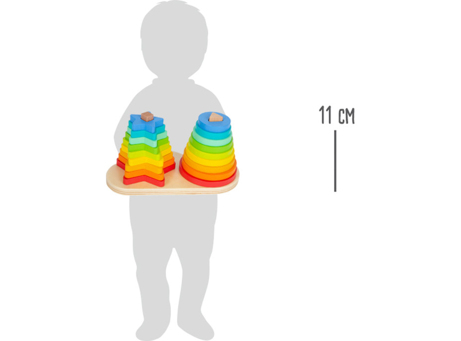small foot Skladacia veža dúha Duo