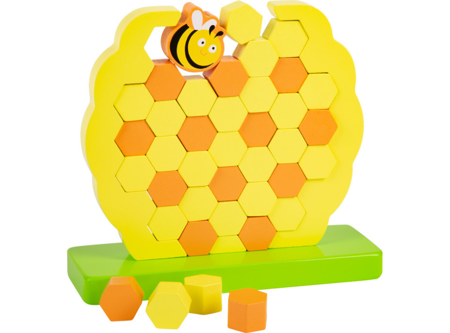 small foot Motorická balančná hračka včelí úľ