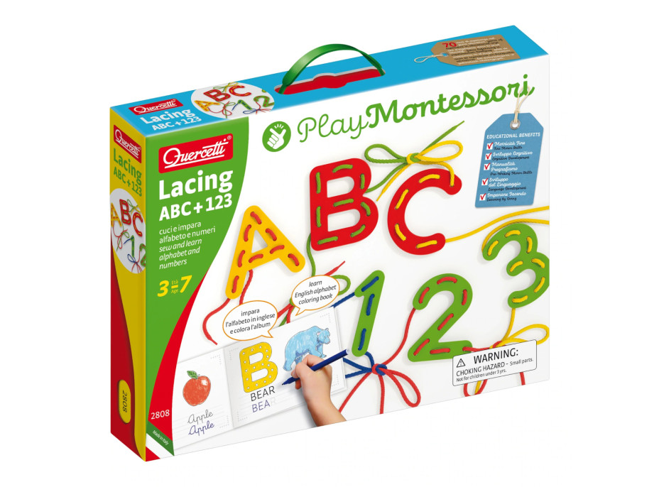 Quercetti Lacing ABC+123