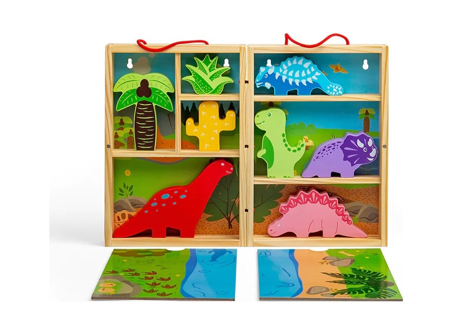Bigjigs Toys Krabička na hranie dinosaury
