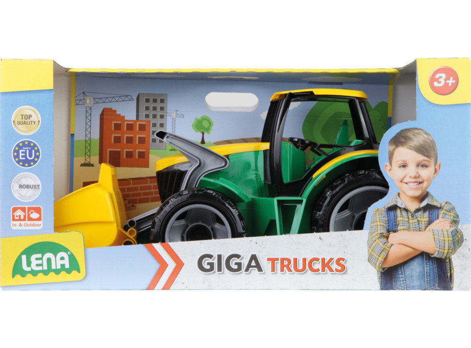 Lena Traktor s lyžicou zeleno žltý