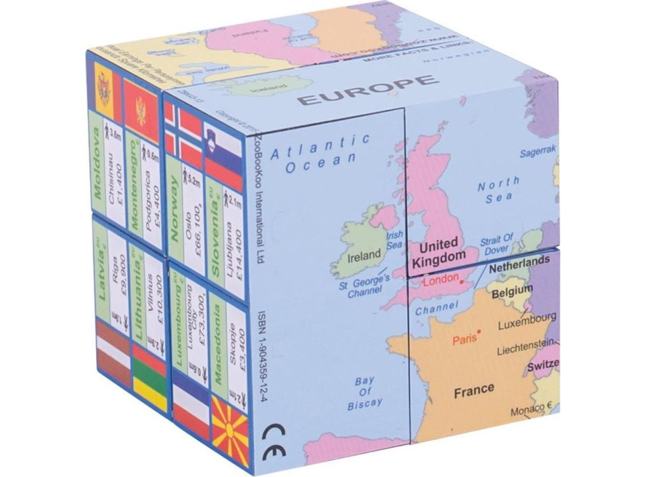 Zoobookoo Kniha v skratke Mapa Európy