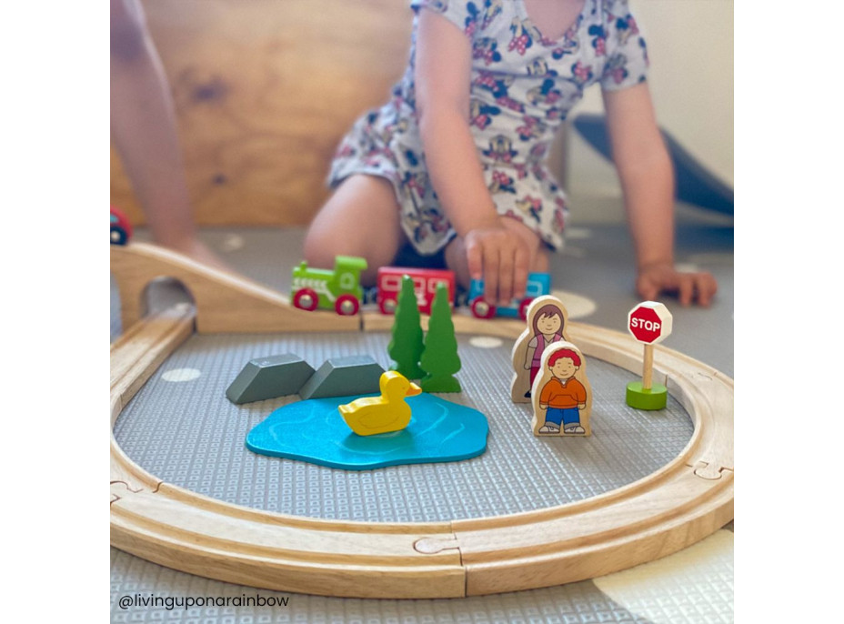 Bigjigs Rail drevená vláčikodráha osmička - poškodený obal