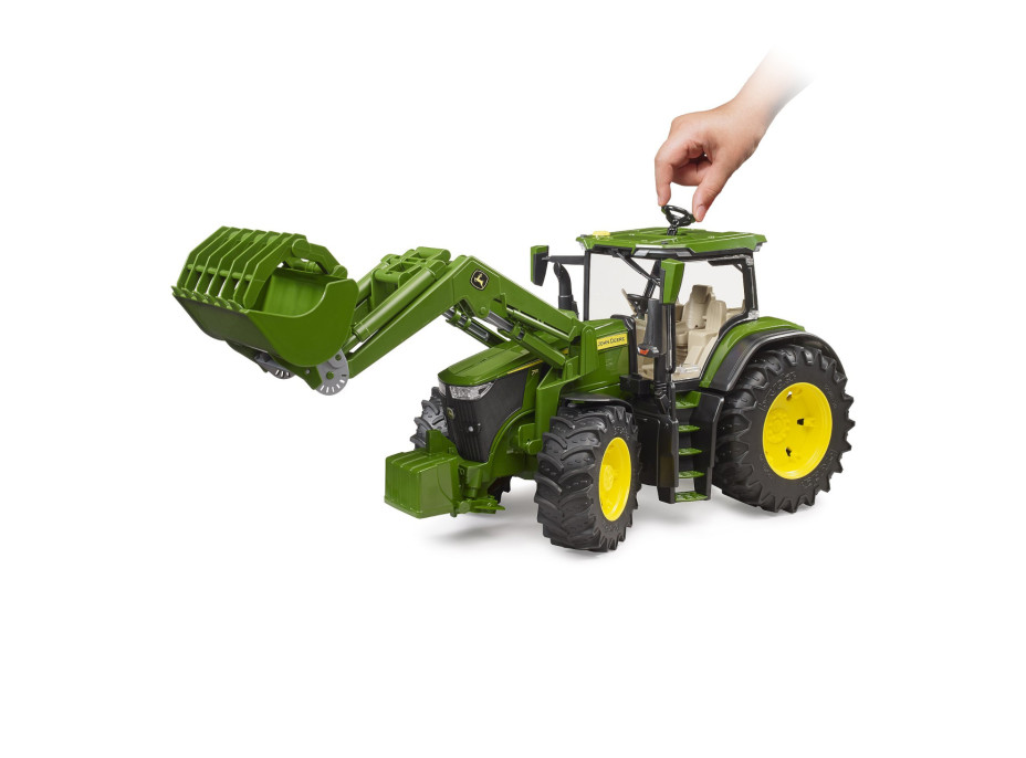 Bruder Traktor John Deere 7R 350 s čelným nakladačom