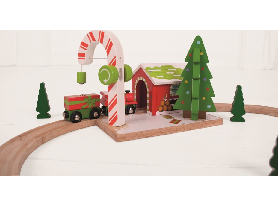 Bigjigs Rail Vianočný žeriav